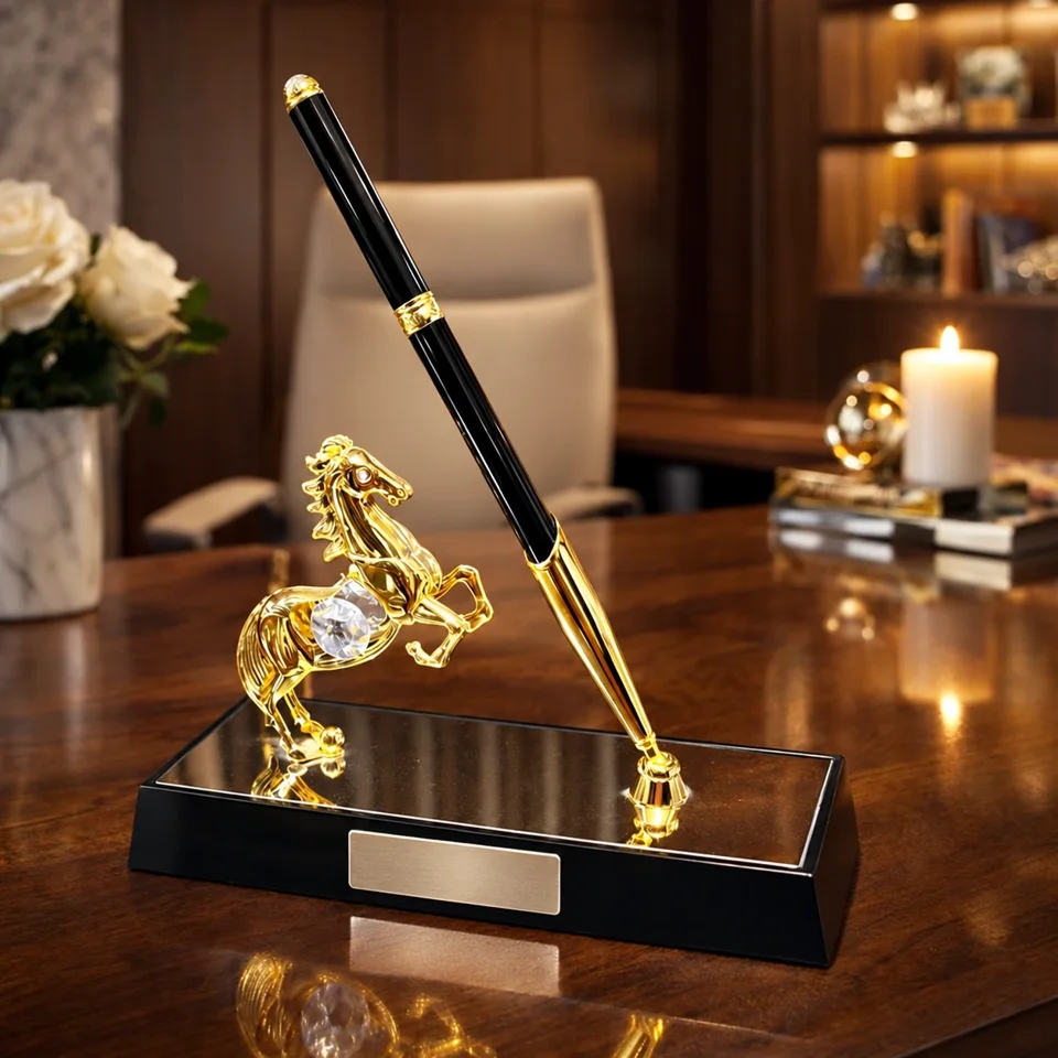 Horse pen stand Golden