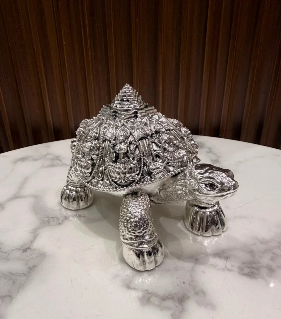 Ashtalakshmi Tortoise Silver Medium
