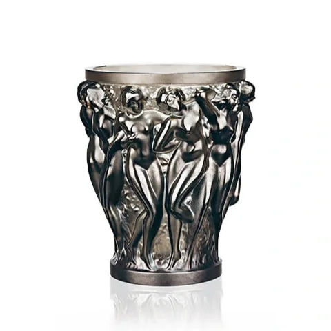 Bacchantes Bronze Vase Small