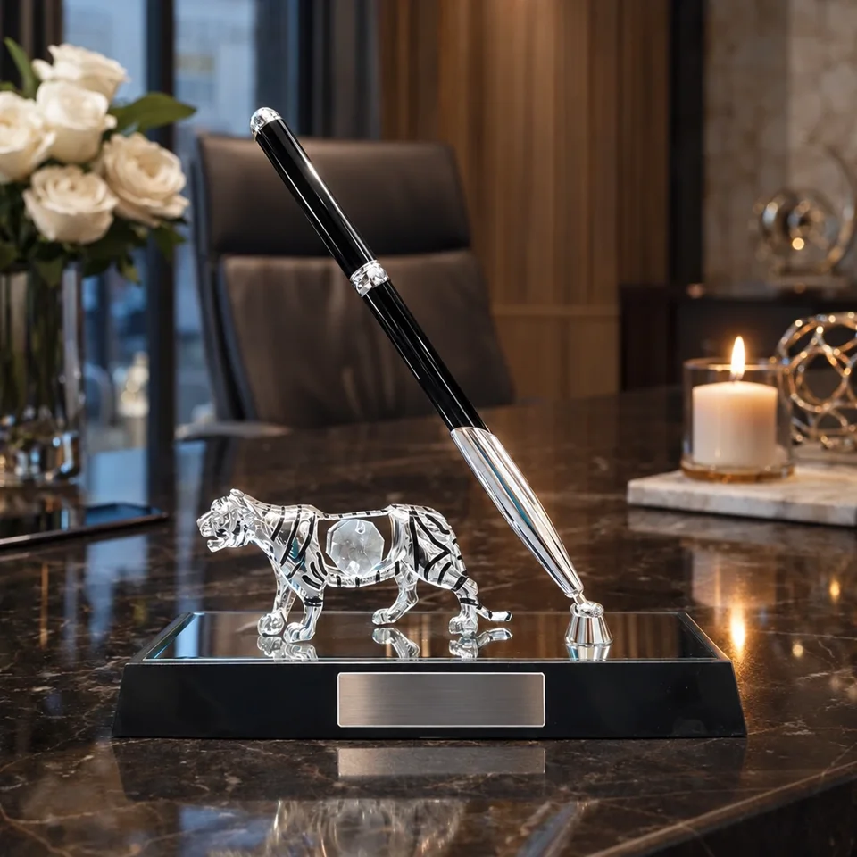 Tiger pen stand
