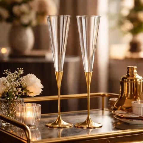 Royale Gold Champagne Flute Set of 2