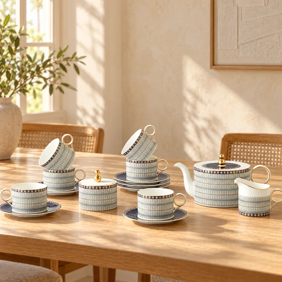 Berry Noir 15pcs Tea Set