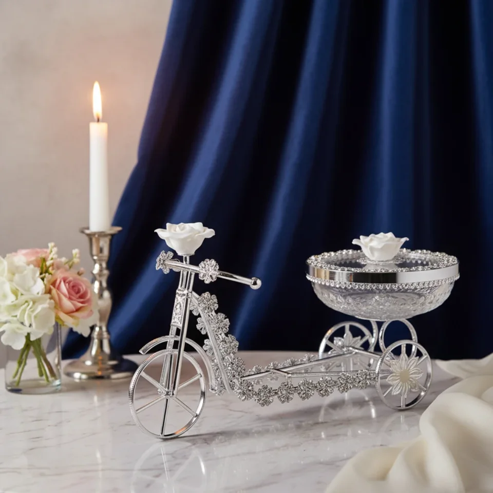 Royal Floral Tricycle Box White