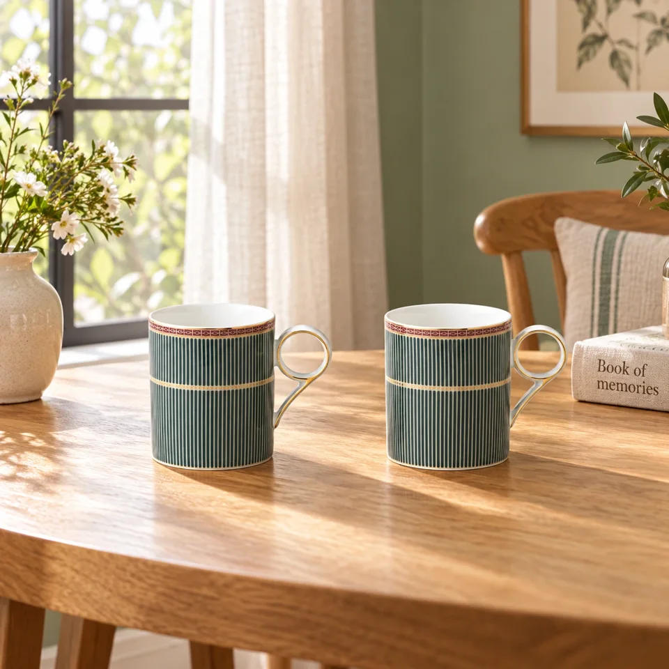 Regalia Stripes 2pcs Mugs Set