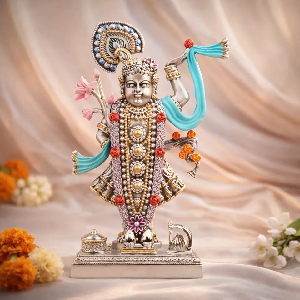 Shrinath Ji Floral Shringar Idol