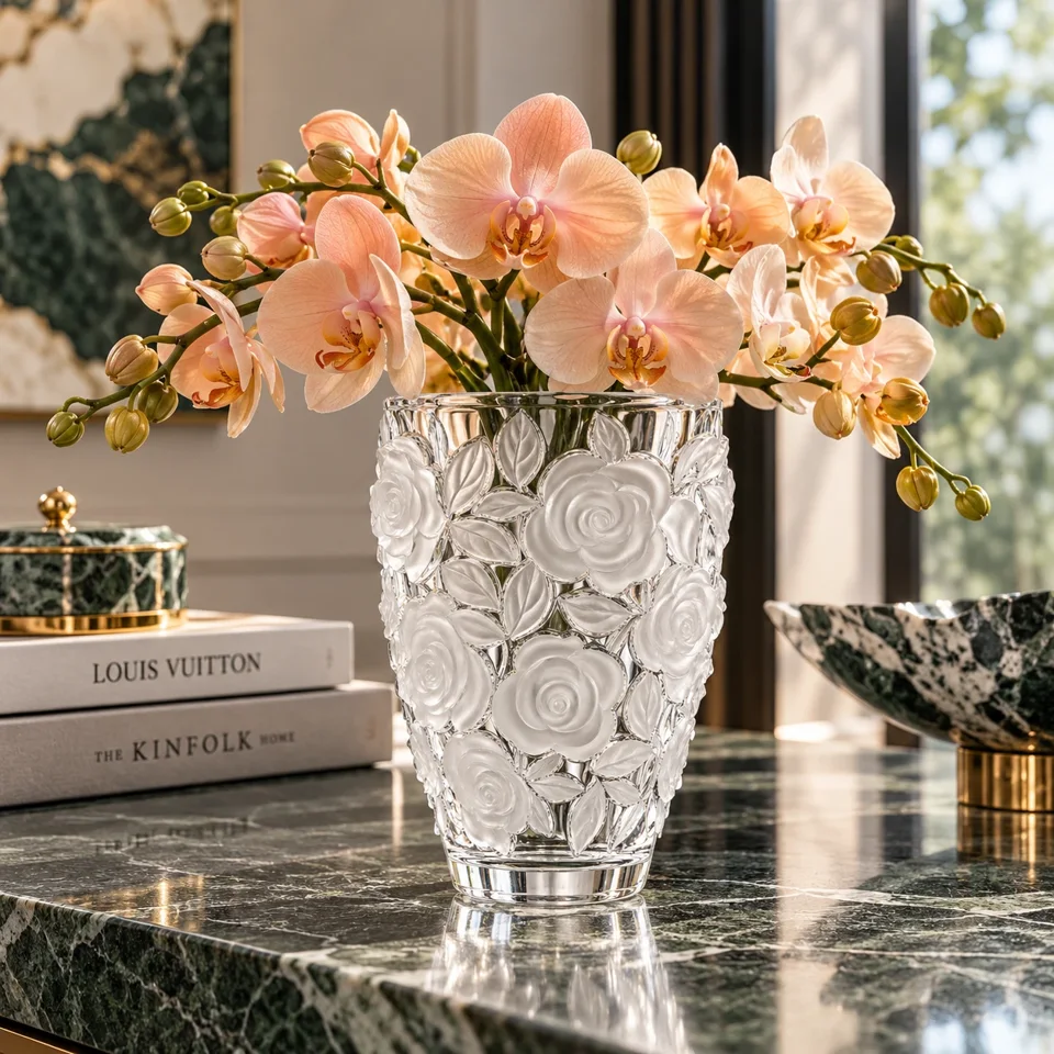Eternal Rose Clear Vase