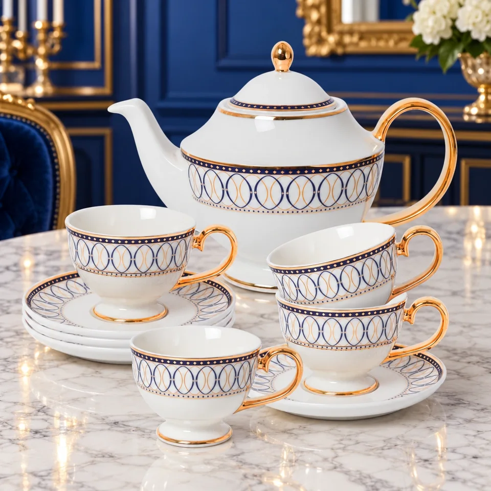 Elegant tea and dining pieces for wedding gifting