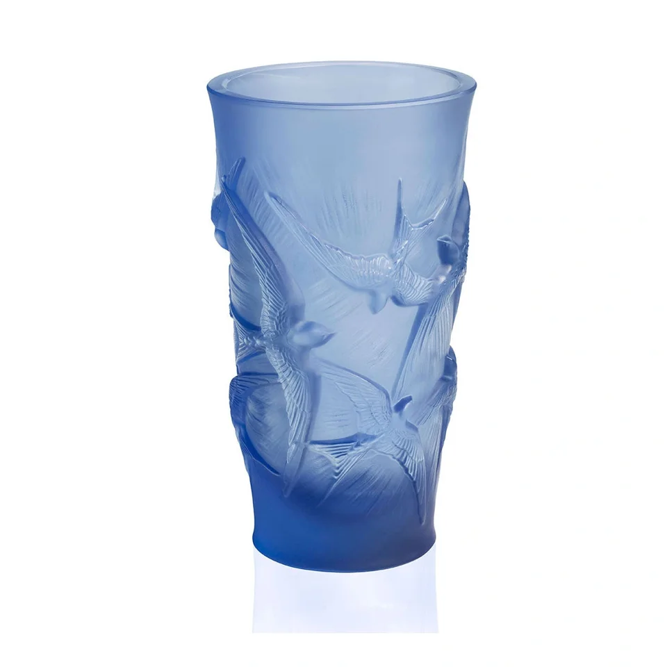 Hirondelles Vase Blue